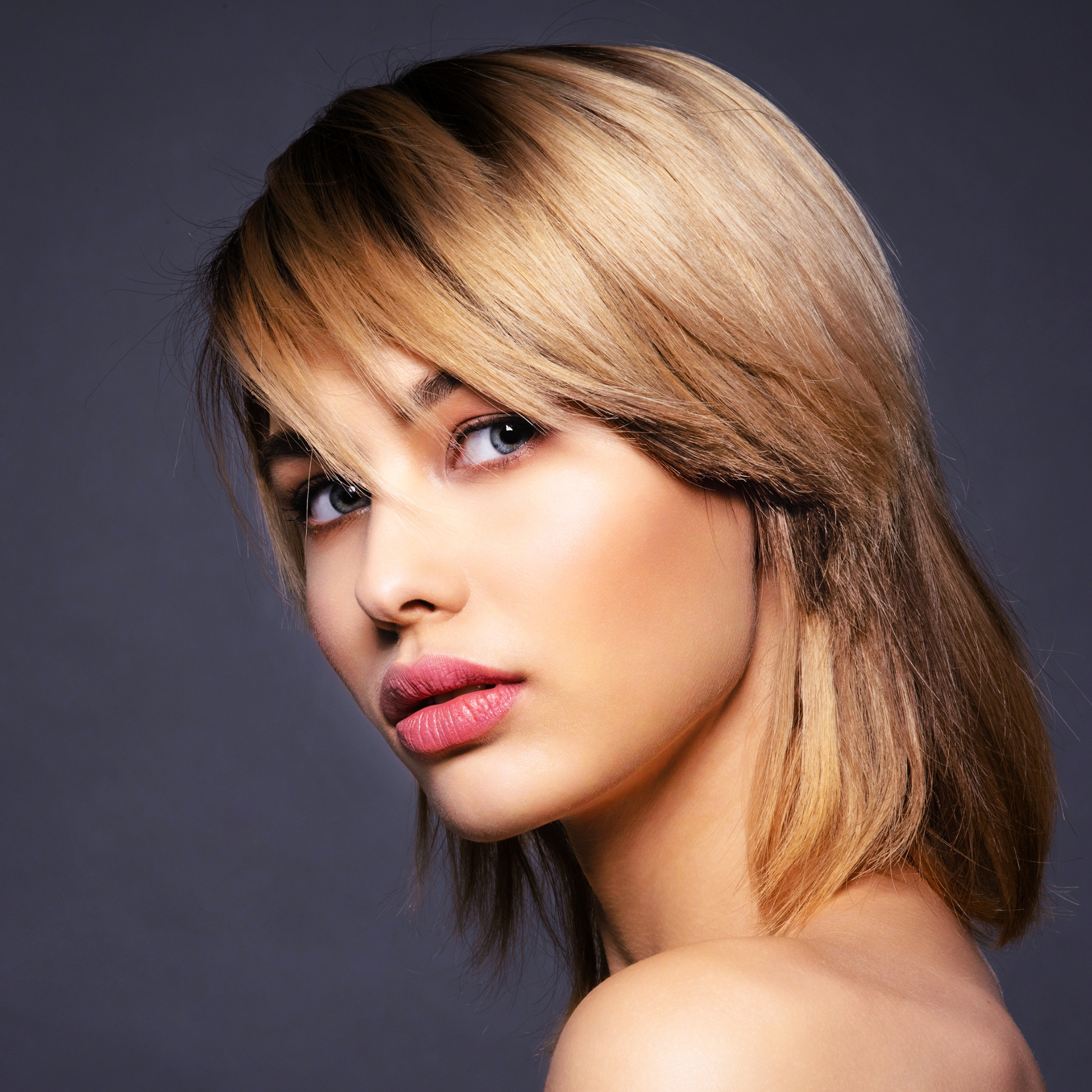 Medium Haircut & Style